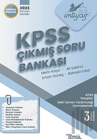 İmtiyaz KPSS Çıkmış Soru Bankası