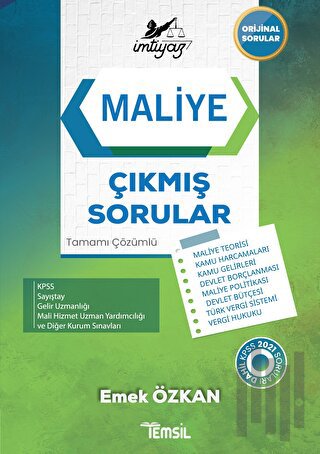 İmtiyaz Maliye Çıkmış Sorular