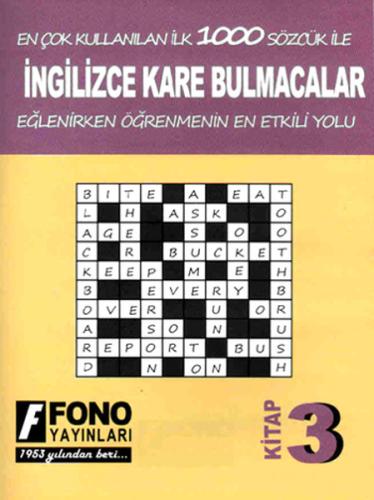İngilizce Kare Bulmacalar 3. Kitap | Kitap Ambarı