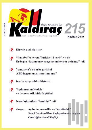 Kaldıraç Dergisi Sayı: 215 Haziran 2019 | Kitap Ambarı