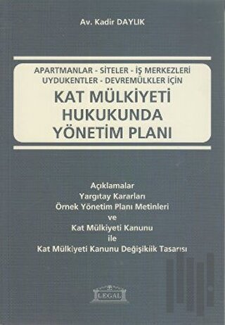 Kat Mülkiyeti Hukukunda Yönetim Planı