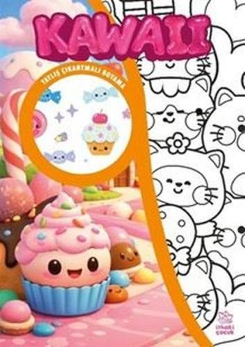 Kawaii - Çıkartmalı Boyama Kitabı | Kitap Ambarı