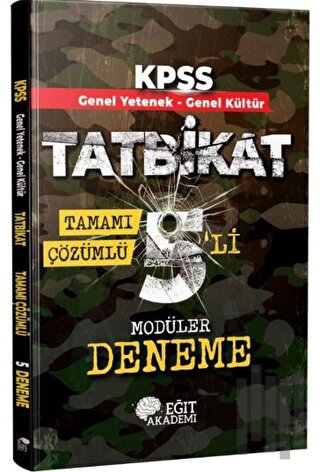 KPSS Genel Yetenek Genel Kültür Tatbikat Tamamı Çözümlü 5'li Modüler Deneme