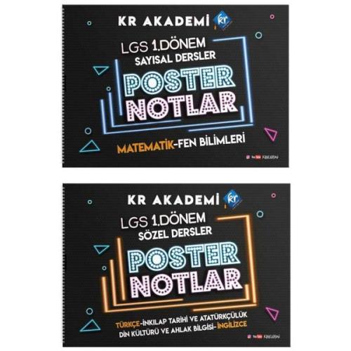 LGS 1. Dönem Poster Notlar Seti | Kitap Ambarı