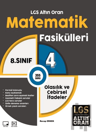 LGS Altın Oran Matematik Fasikülleri 4 Olasılık ve Cebirsel İfadeler