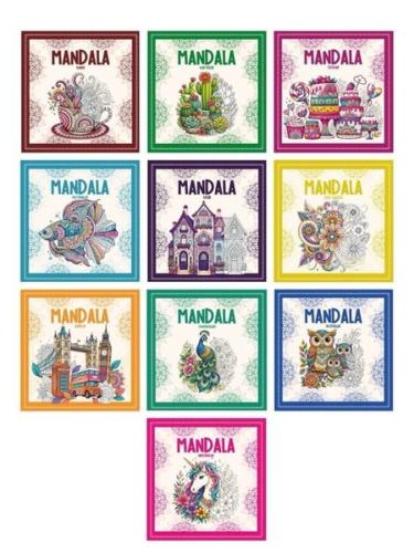 Mandala Boyama Seti - 10 Kitap Takım