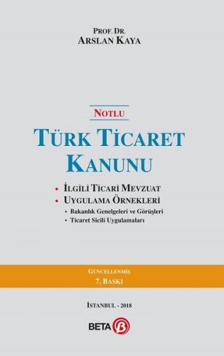 Notlu Türk Ticaret Kanunu (Ciltli)