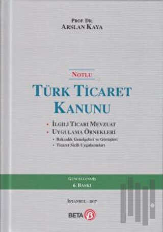 Notlu Türk Ticaret Kanunu