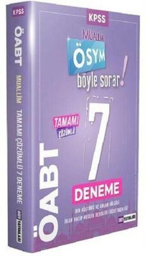 ÖABT Din Kültürü ve Ahlak Bilgisi Muallim ÖSYM Böyle Sorar 7 Deneme Çözümlü
