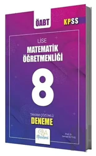 ÖABT Lise Matematik Öğretmenliği 8 Deneme Çözümlü
