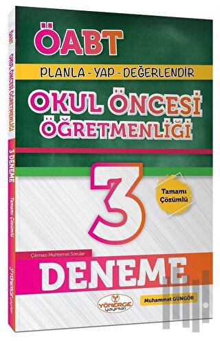 ÖABT Okul Öncesi Öğretmenliği 3 Deneme Çözümlü