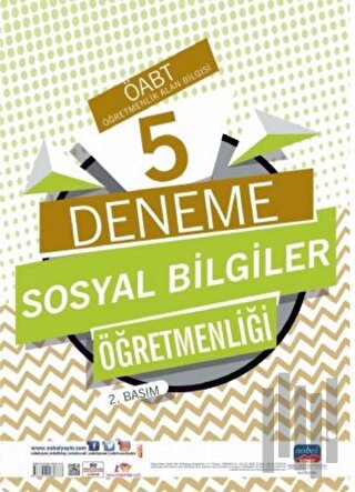 ÖABT Sosyal Bilgiler Öğretmenliği Öğretmenlik Alan Bilgisi 5 Deneme