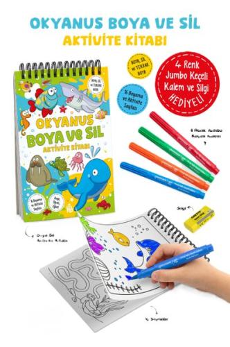 Okyanus - Boya ve Sil Aktivite Kitabı 3 + Yaş