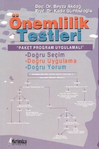 Önemlilik Testleri Paket Program Uygulamalı | Kitap Ambarı