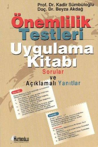 Önemlilik Testleri Uygulama Kitabı | Kitap Ambarı