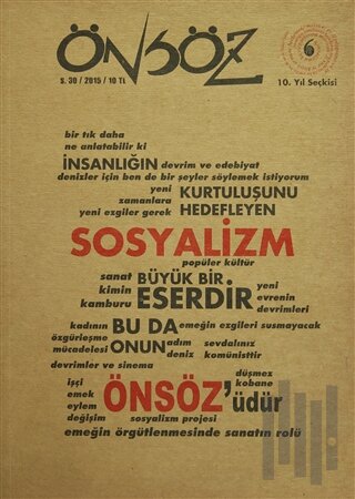 Önsöz Kitap Dizisi Sayı: 30 - 10. Yıl Seçkisi 2015