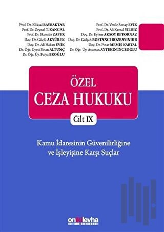 Özel Ceza Hukuku Cilt 9 (Ciltli)
