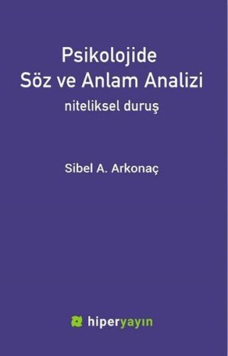 Psikolojide Söz ve Anlam Analizi | Kitap Ambarı