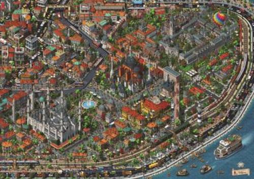 Puzzle 3000 Parça Fractal İstanbul