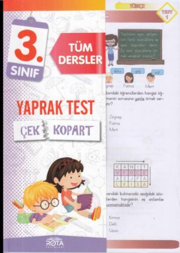 Rota 3.Sınıf Tüm Dersler Çek Kopart Yaprak Test (Yeni) | Kitap Ambarı