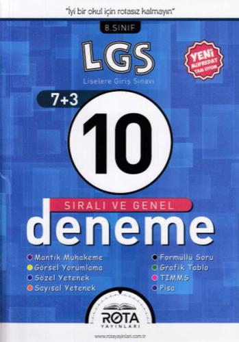 Rota LGS 8. Sınıf 10 Deneme (Yeni) | Kitap Ambarı