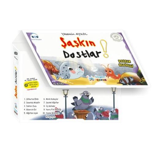 Şaşkın Dostlar Seti - 10 Kitap Takım - Kutulu 32 Sayfa (10 Kitaplı Okuma Seti + Değerlendirme Eki)