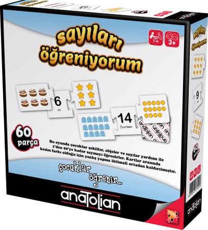 Sayıları Öğreniyorum 60 Parça 3 Yaş | Kitap Ambarı