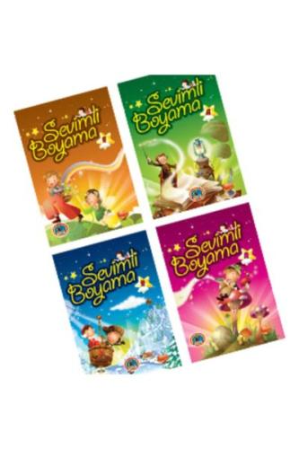 Sevimli Şekilli Boyama (4 Kitap) | Kitap Ambarı