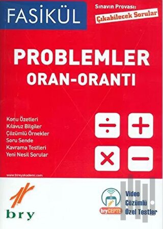 Sınavın Provası Problemler Oran - Orantı Fasikül | Kitap Ambarı