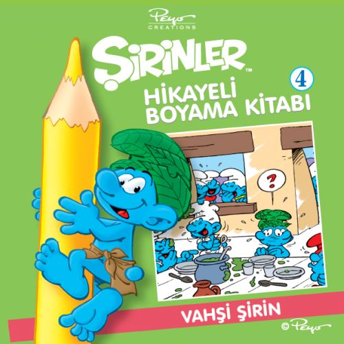 Şirinler Hikayeli Boyama Kitabı 4 - Vahşi Şirin | Kitap Ambarı