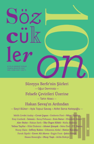 Sözcükler Dergisi 110. Sayı Temmuz - Ağustos 2024