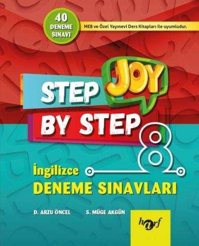 Step By Step Joy 8.Sınıf İngilizce Deneme Sınavları | Kitap Ambarı