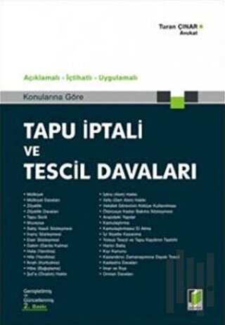 Tapu İptali ve Tescil Davaları (Ciltli)