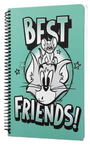 Tom And Jerry Best Friends Spiralli Defter Yeşil | Kitap Ambarı