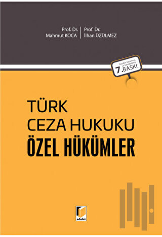 Türk Ceza Hukuku Özel Hükümler (Tıpkı Baskı) (Ciltli)