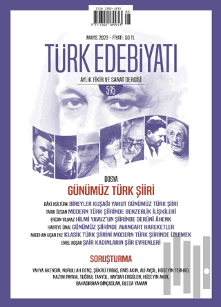 Türk Edebiyatı Dergisi Sayı: 595 Mayıs 2023