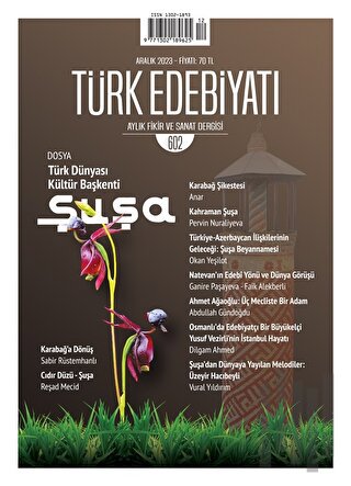 Türk Edebiyatı Dergisi Sayı: 602 Aralık 2023