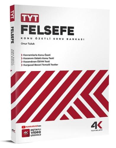 TYT Felsefe Konu Özetli Soru Bankası