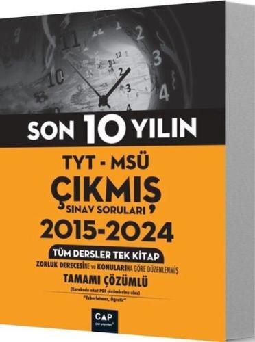 TYT - MSÜ Çıkmış Sınav Soruları 2015 - 2024 Tüm Dersler Tek Kitap