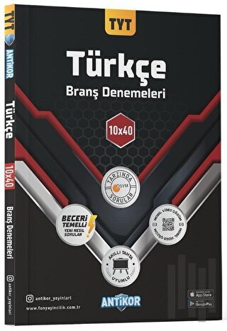 TYT Türkçe 10x40 Branş Denemeleri | Kitap Ambarı