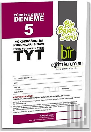 TYT Türkiye Geneli Deneme Sınavı 5