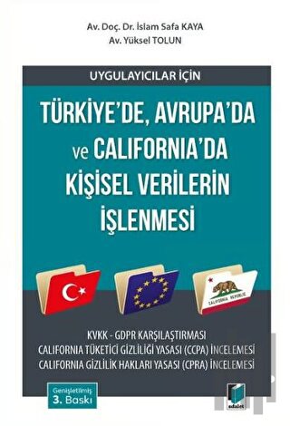 Uygulayıcılar için Türkiye’de, Avrupa’da ve California’da Kişisel Verilerin İşlenmesi