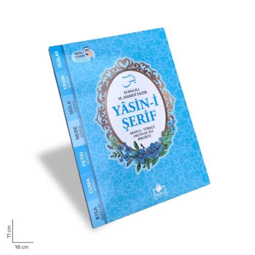 Yasin-i Şerif Arapça - Türkçe Okunuşu İle Birlikte - Mavi Kapak | Kita