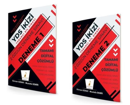 YDS İkizi 2 Özgün Deneme Sınavı - Tamamı Dijital Çözümlü