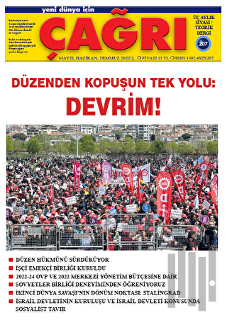 Yeni Dünya İçin Çağrı Dergisi Sayı: 207 Mayıs-Haziran-Temmuz 2022 | Ki