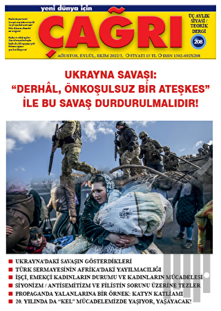 Yeni Dünya İçin Çağrı Dergisi Sayı: 208 Ağustos-Eylül-Ekim 2022 | Kita